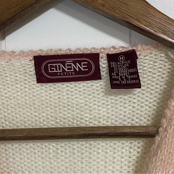 Vintage embellished wrap sweater size M - Picture 5 of 13